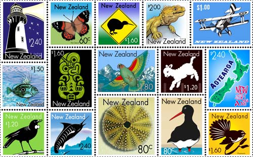 art-print-kiwiana-stamps